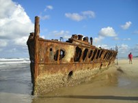 ship wreck Fraser Island